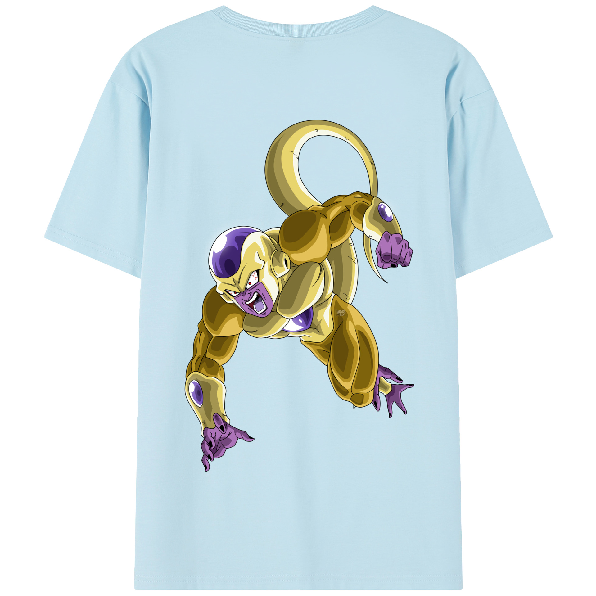 （画像用） ドラゴンボール フリーザ DRAGON BALL Frieza 綿100％半袖Tシャツ（背面プリント）